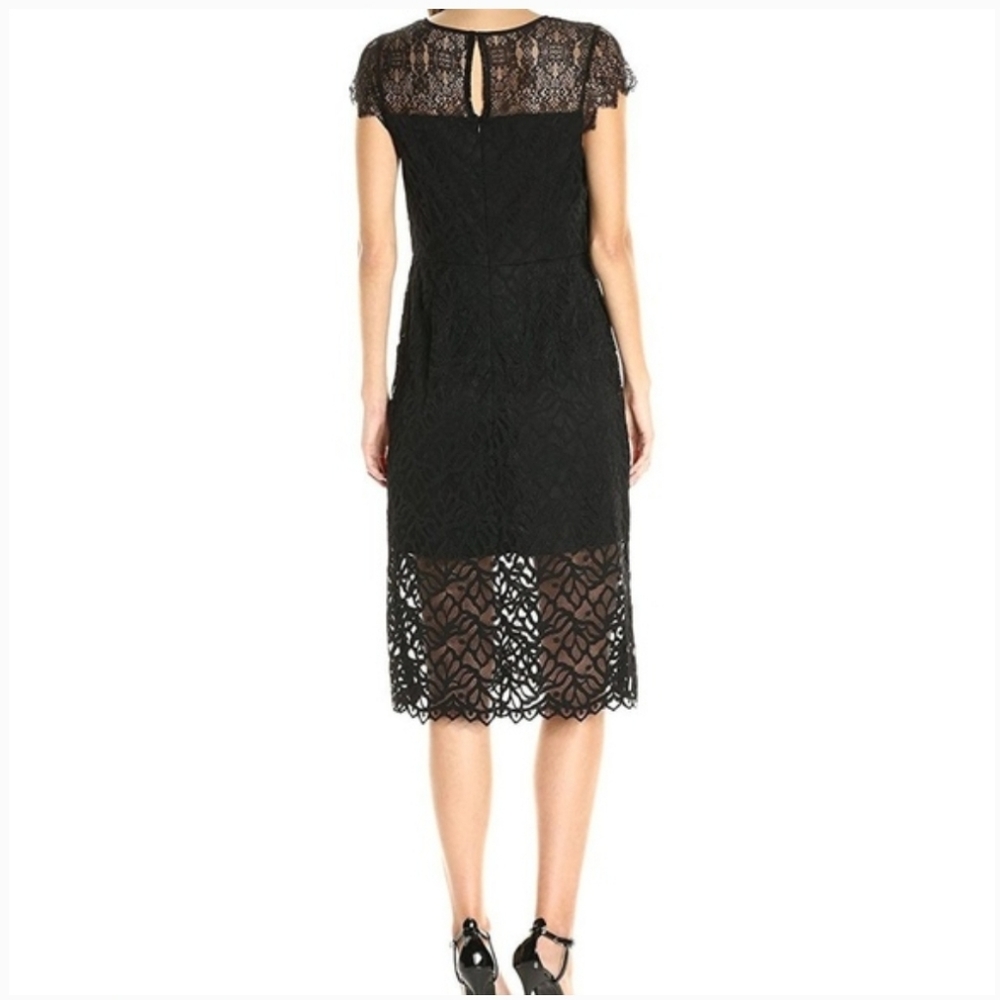 Kensie Black Lace Dress Size Medium from Macy's